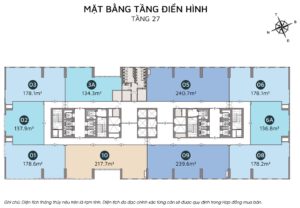 Mặt bằng tầng 27