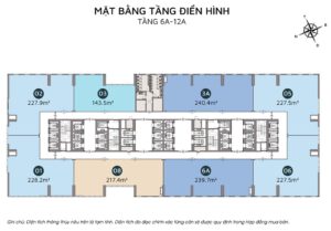 Mặt bằng tầng 6A - 12A