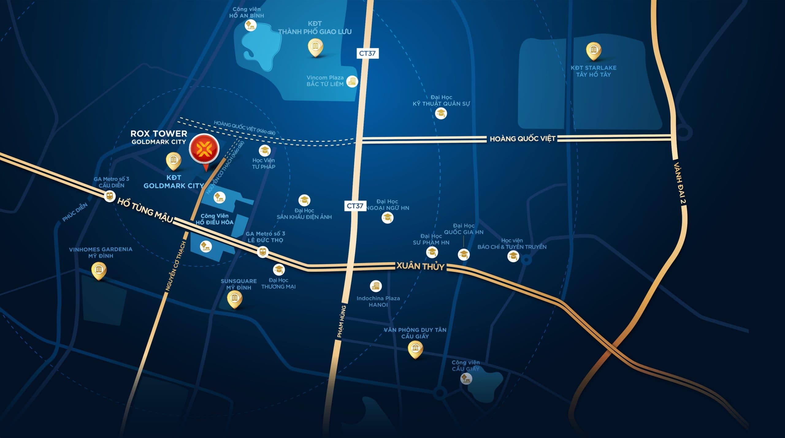 Vị trí tòa nhà Rox Center